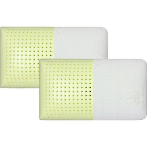 Guanciale Memory Profumato Aromaterapia Anatomico Cuscino Letto Saponetta Traspirante Memory Foam Anallergico Aloe - 2 Cuscini