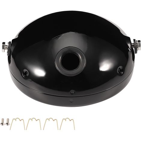 Couvercle de phare avant LED 7 pouces pour moto, modification, style noir