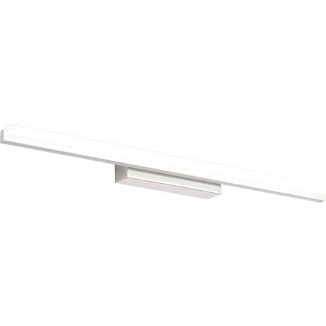 Lampe LED pour salle de bain, professionnelle, moderne, simple, 3 couleurs changeantes, étanche, anti-buée, barre lumineuse pour miroir 110-240 V, 15,7 pouces, 6 W, argent
