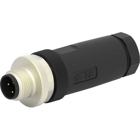 TE Connectivity T4111002041-000 Connettore non confezionato per sensore o attuatore M12 Spina dritta Numero di poli: 4 (1/4)