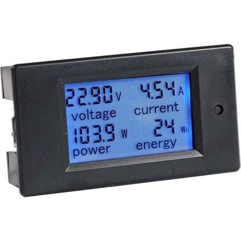 Voltmètre, multimètre, ampèremètre, voltmètre, écran LCD, avec shunt intégré, DC 6,5-100 V 0-20 A (1/5)