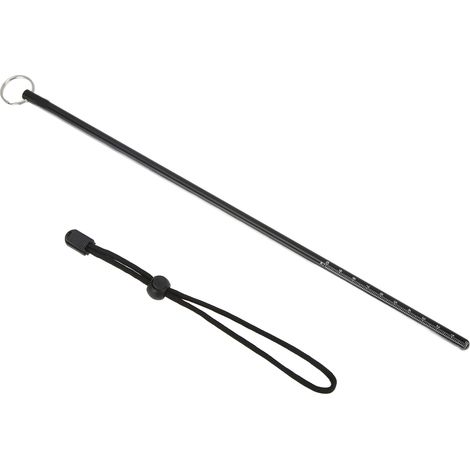35 cm langer, multifunktionaler Tauchstock aus Aluminiumlegierung mit Handschlaufe, Schwarz (1/5)