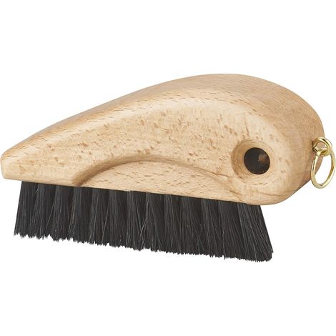 Brosse bois époussette en soies naturelles manche bois