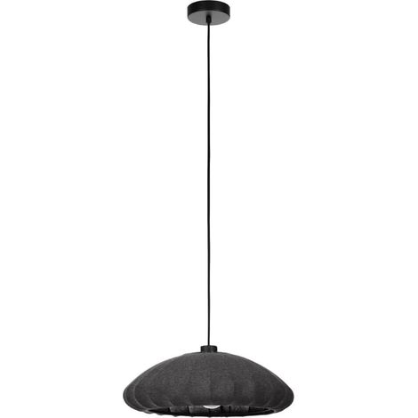 Lampe suspendue Barlaston Steel noir E27 1x40w H: 110cm Ø45cm Dimmable (1/3)