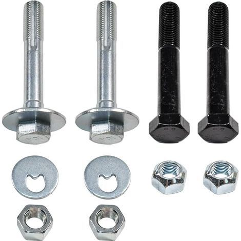 Jeu de 2 boulons et rondelles excentriques pour triangle de suspension M14x1,5x90 mm compatibles avec VW T4 Transporter 701407397C N90534002 (1/5)