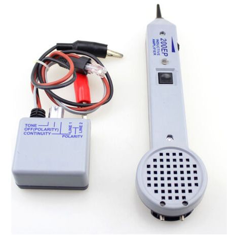Sollbry Kit générateur audio, détecteur de cable électrique,Testeur de circuit traceur de fil 200EP de câble haute précision, amplificateur d'inductance de recherche de ligne (1/5)