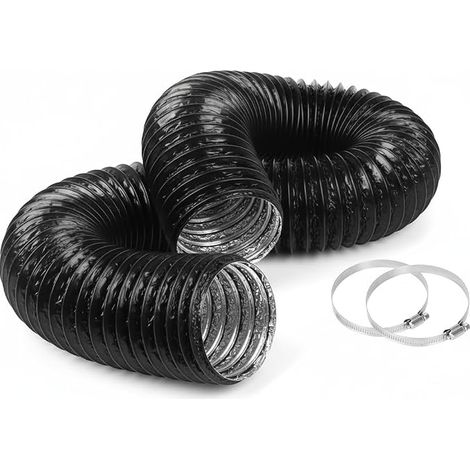 Tubo di scarico da 125 mm, tubo flessibile in alluminio e PVC da 3,4 m (1/5)