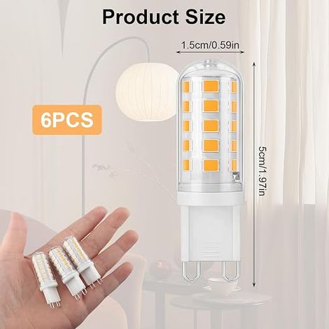 G9 LED Bulbs Warm White 2700K Ceramic Base (1/4)
