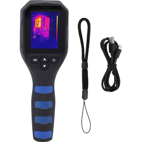 Caméra thermique infrarouge portable - Plage de mesure de -20 °C à 550 °C, dotée d'une mémoire de 16 Go - Caméra portable BH-IR256