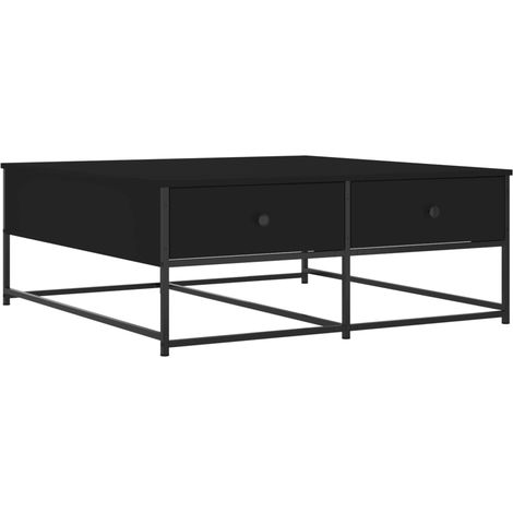 Maison Exclusive - Mesa de centro madera de ingeniería negro 100x
