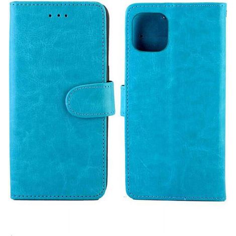 Custodia a libro per iPhone 11 Pro con supporto, scomparto per carte, in similpelle PU antiurto e chiusura magnetica.
