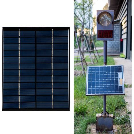 Panneau Solaire DIY Polycrystalline 2W 12V pour Projets Scientifiques (1/5)