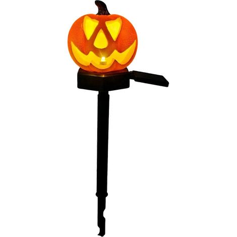 Lampe solaire Solaire Halloween Lampe - Citrouille Fantme cour Piquet Decor (1/5)