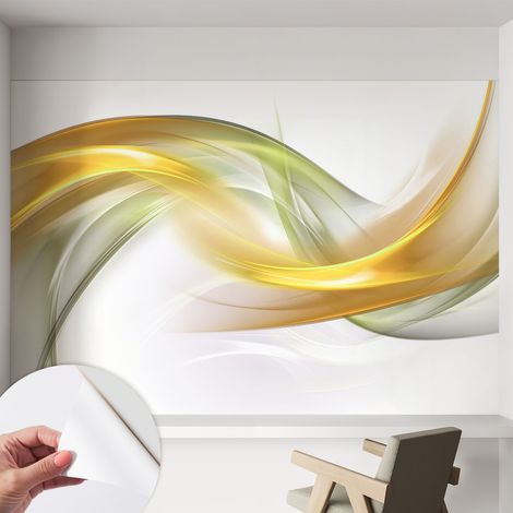 Carta da parati autoadesiva - Fotomurale adesivo - design elegante - stile moderno - Armonia fluida 152x104 cm (1/5)