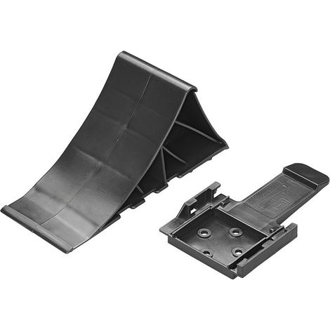Unterlegkeil kunststoff schwarz inkl halter flach