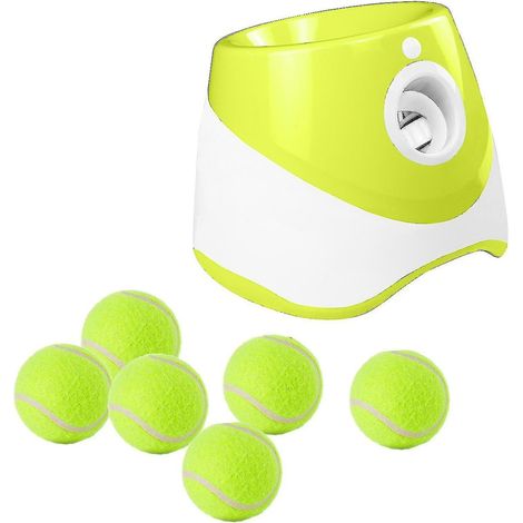 JANMIR-Lanceur de balles automatique pour chiens avec 6 balles - Machine à lancer de balles durable pour chiens de petite et moyenne taille (1/5)