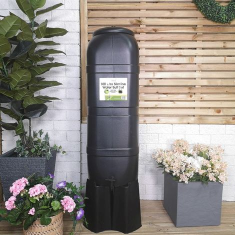 Seau à eau de jardin Strata 100L Slim avec kit de filtration et support