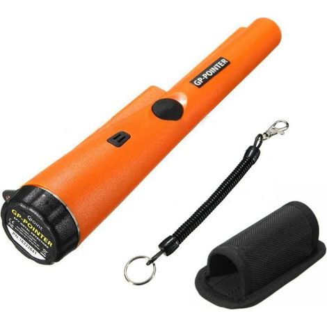 Pointeur de détecteur de métaux professionnel pointeur détecteur de métaux portable étanche pour pièce de monnaie en métal or Orange (1/5)