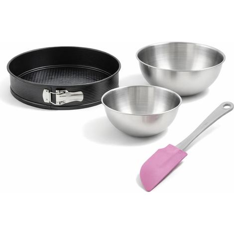Set de 4 ustensiles de pâtisserie moule à manqué 2 bols et spatule Black metallic Black mettallic Zenker Black mettallic (1/5)