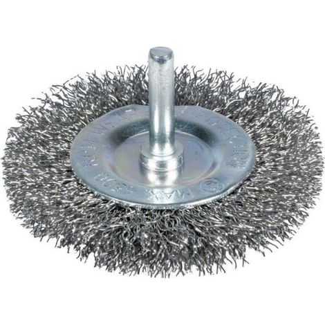 Brosse À Disque - Tige 100 Mm - Métallique - Pour Nettoyage Et Décapage De Surfaces - 1 Pièce