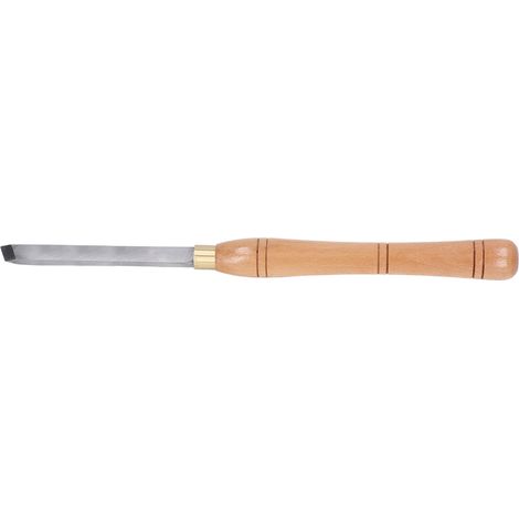 Ciseau oblique HSS pour tour à bois, outil de tournage ergonomique avec manche en hêtre. (1/5)