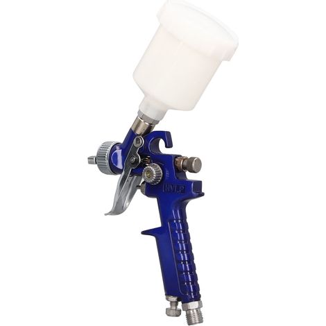 Pistolet à peinture HVLP avec manomètre, buse de 0,8 mm, pot de 125 ml (1/5)