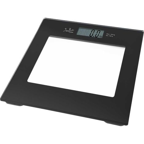 JATA BALANÇA WC ELETRONICA VIDRO CRISTAL PRETO