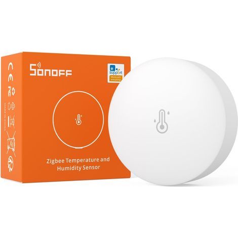 ZigBee 3.0 Temperatur- und Feuchtigkeitssensor, ±0,2 °C Genauigkeit, Komfortwarnungen, Datenspeicherung, für Smart Home (1/5)
