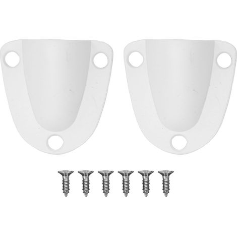 Ortviai Cache-ventilation marine en plastique pour bateau et yacht – 2 pièces blanches 4,1 x 3,9 cm avec 6 vis (1/5)