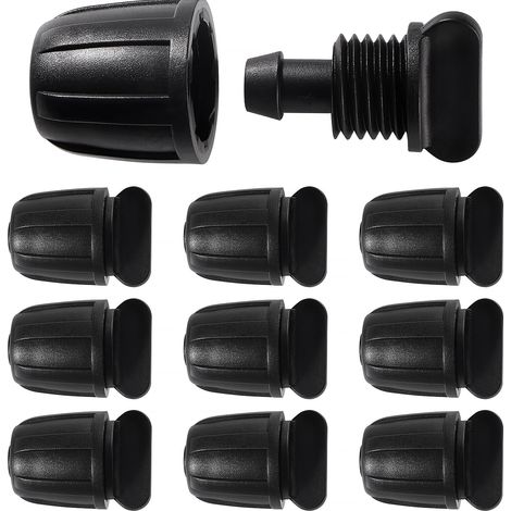 10 piezas de accesorios para riego por goteo para tuberías de 8/12 mm, adaptadores para riego por goteo, accesorios rectos para riego, conector para manguera de riego