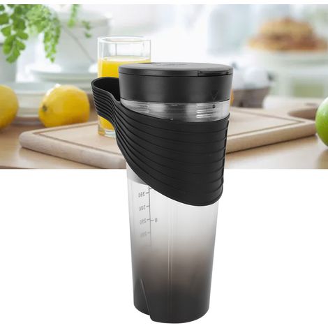 Blender portable 473 ml (16 oz) rechargeable par USB, 6 lames puissantes pour smoothies et bouteilles de mixage - Noir (1/5)