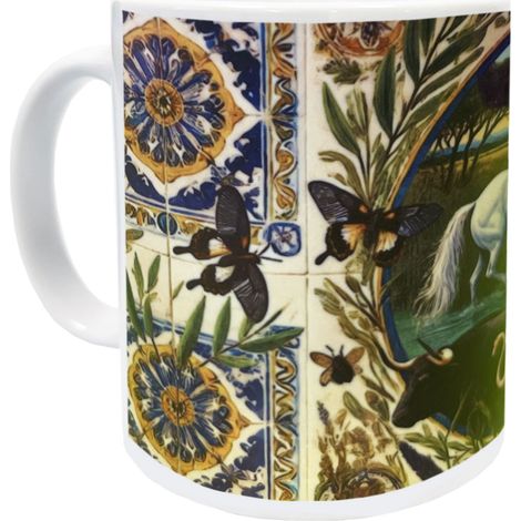 Mug nature camarguaise en céramique blanche (1/2)