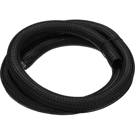 Gaine Cable Tressée Fendue 19mm Id 1,5Mètre en Pet Noir (1/5)