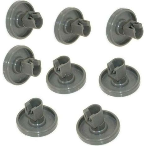Dishwasher Wheels – 8 Wheels for Lower Basket – Faure, Zanussi, AEG, Electrolux, Ikea Diameter 40mm (1/4)