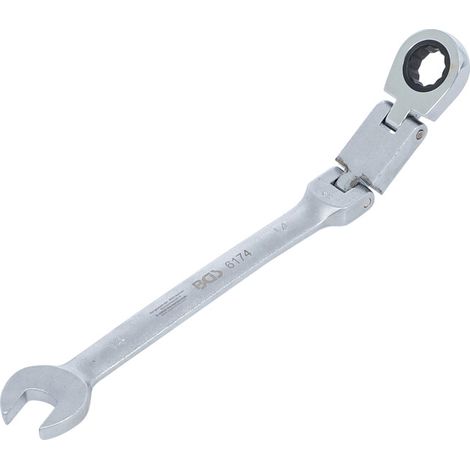 Clé mixte à cliquet bgs technic double articulation chromé 245 mm (1/5)