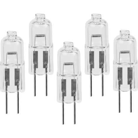 5pcs G4 6V 5W 10W Capsule Ampoules halogènes G4 12V 20W 30W Ampoules halogènes Blanc chaud pour microscope Torches lumineuses 50W 12V [Classe énergétique F] (1/5)