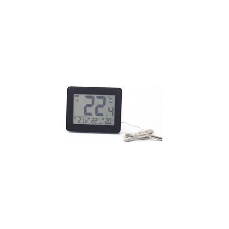 Thermomètre numérique filaire Taylor pour intérieur/extérieur, appareil de mesure électronique de la température et de l'humidité pour usage domestique avec grand écran (1/5)