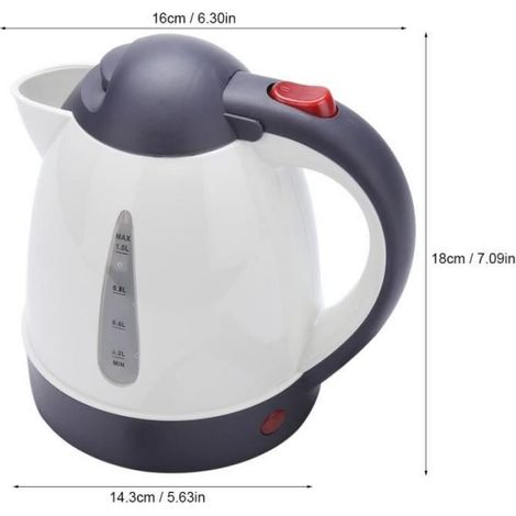Bouilloire Voyage - 1000 ml - 250 W - 12 V - Prise Allume-Cigarette - 1 Pièce (1/4)