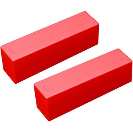 Lot de 2 boîtes de rangement pour pièces de monnaie (compatibles avec 20 supports pour pièces), boîte en plastique rouge pour collectionneurs. (1/5)