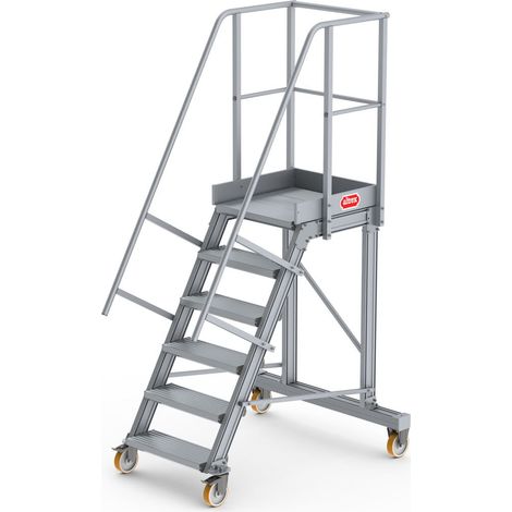 Altrex Podesttreppe fahrbar 60° 6 Stufen