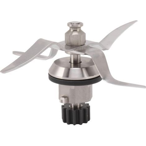 1 Lame De Mélangeur, 4 Feuilles Acier Inoxydable, Interface 12 Dents, Pour Robot Culinaire 1.0 (1/5)