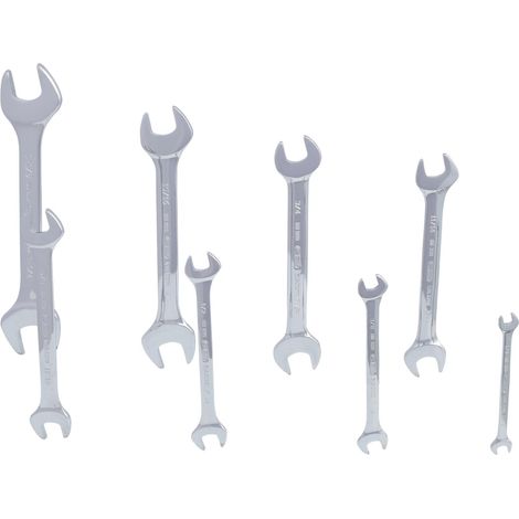 Serie di chiavi a forchetta doppie CHROME 8pz.1/4"-1.1/4" (1/3)