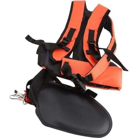 Universel Harnais à Double Sangle Bretelles Réglables Confort Pour Débroussailleuse Tondeuse à Gazon Machine De Jardinage Avec Porte-Brosse Nylon Ceinture Accessoir (1/4)