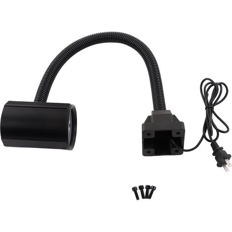 Lampe LED industrielle flexible 5W 450lm étanche aluminium col de cygne réglable pour tour machine-outil CNC atelier professionnel (1/5)