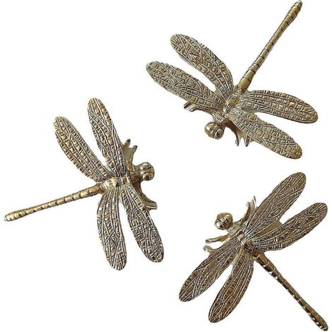 Brass Dragonfly Furniture Hand Grip Ceramic Accessories (1/3)