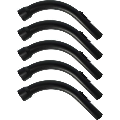 vhbw 5x Griff kompatibel mit Miele S6240, S6250, S6260, S6270, S624, S626 Staubsauger - Handgriff, Ersatzteil, 35 mm Anschluss, 34 cm Lang