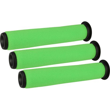 vhbw 3x filtro compatibile con Bissell AirRam 1984, 2144, 19841, 19844, 1611215 aspirapolvere - filtro HEPA verde / nero