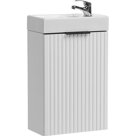 Mueble lavamanos 40cm 1 puerta Adriel Blanco (1/5)