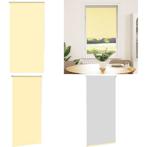 vidaXL Verdunkelungsrollo Gelb 85x130 cm Stoffbreite 80,7 cm Polyester (1/5)