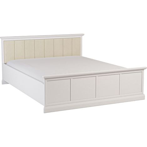 AX LIVING 160 x 200 Bett Levantos L160 – Eleganz und Komfort, Weiß Opal